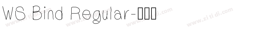 WS Bind Regular字体转换